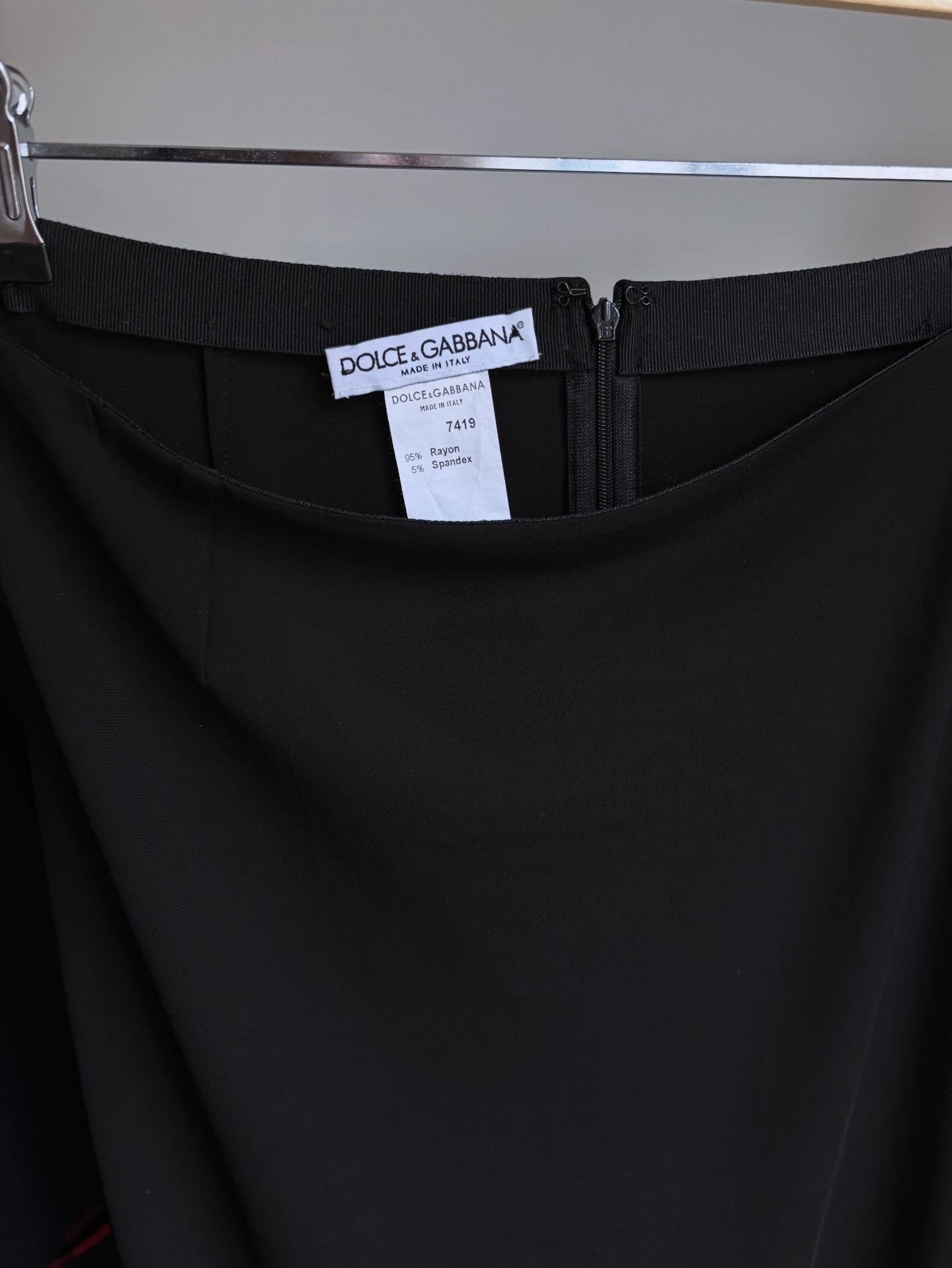 Dolce&Gabbana Midi Siyah Etek