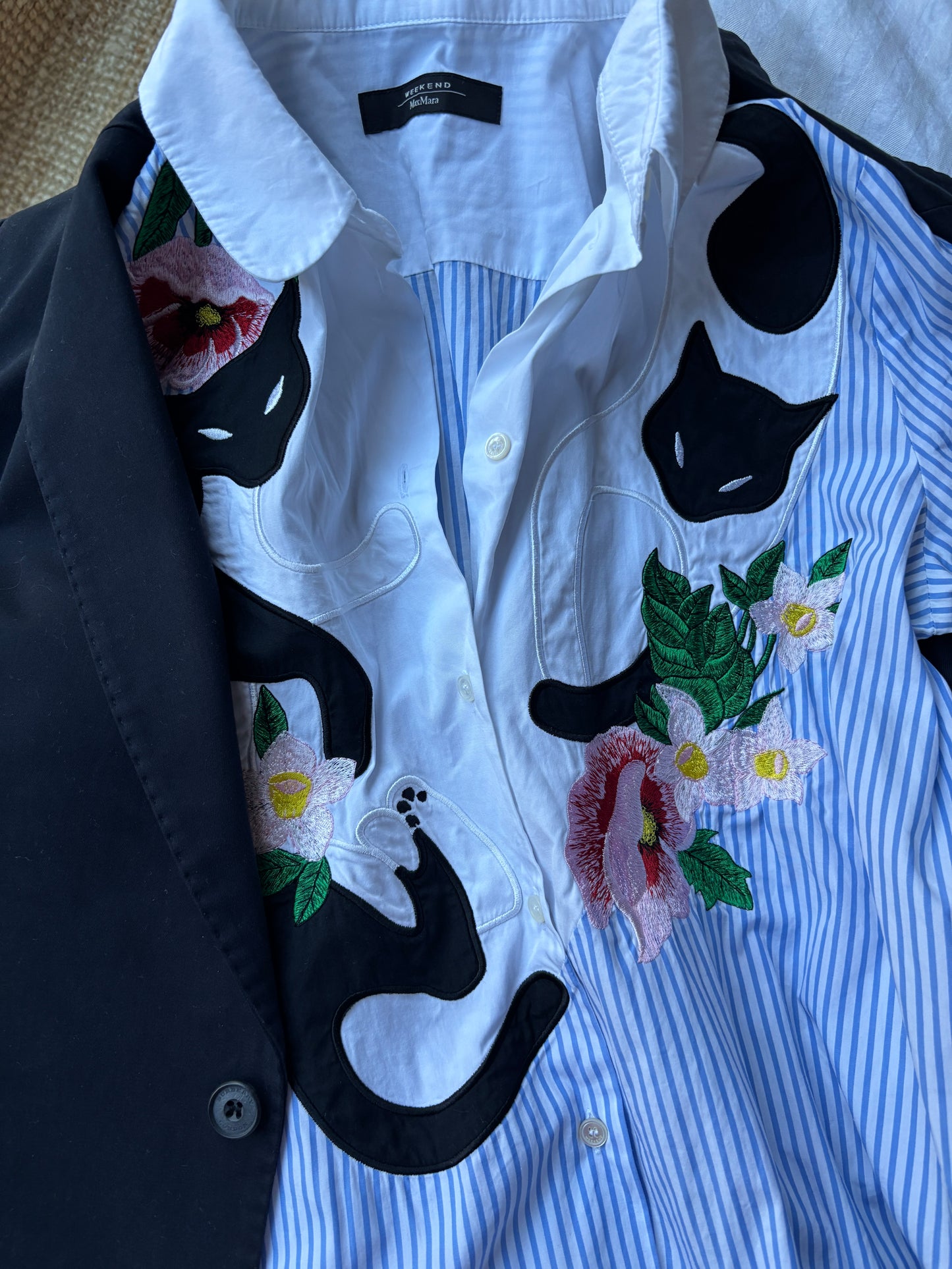 MaxMara Kedili Çizgili Gömlek