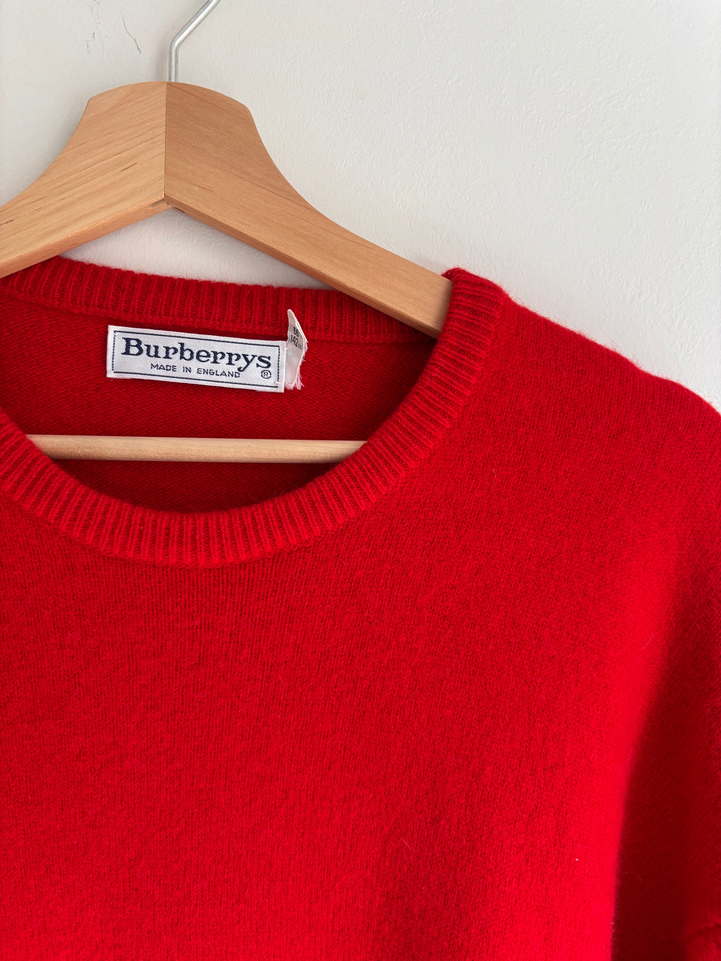 Burberrys Kırmızı Yün Kazak